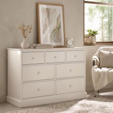 Ashby White 3+4 Drawer Chest