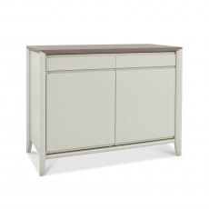 Bergen Grey Washed Oak & Soft Grey Narrow Sideboard