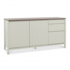 Bergen Grey Washed Oak & Soft Grey Wide Sideboard