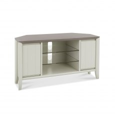 Bergen Grey Washed Oak & Soft Grey Corner Entertainment Unit