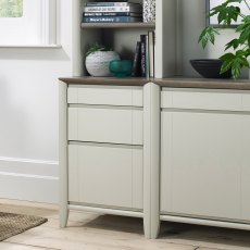 Bergen Grey Washed Oak & Soft Grey Filing Cabinet