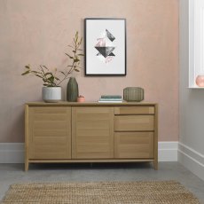 Bergen Oak Wide Sideboard