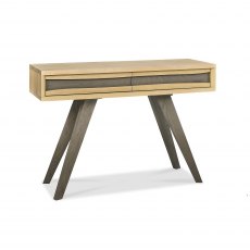 Cadell Aged Oak Console Table With Drawers