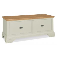 Hampstead Soft Grey & Pale Oak Blanket Box