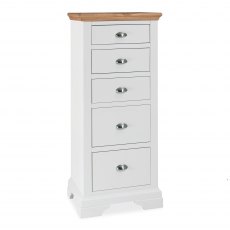 Hampstead Two Tone 5 Drawer Tall Chest