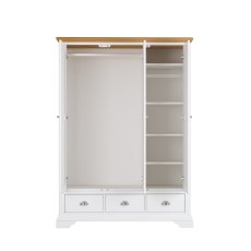 Hampstead Two Tone Triple Wardrobe