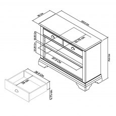 Hampstead Two Tone Console Table