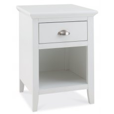 Hampstead White 1 Drawer Nightstand