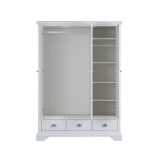 Hampstead White Triple Wardrobe