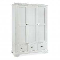 Hampstead White Triple Wardrobe