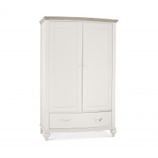 Montreux Grey Washed Oak & Soft Grey Double Wardrobe