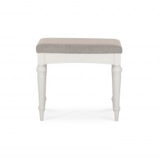 Montreux Soft Grey Stool - Pebble Grey Fabric