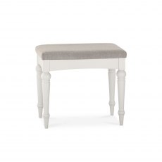 Montreux Soft Grey Stool - Pebble Grey Fabric