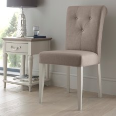 Montreux Soft Grey Uph Chair - Pebble Grey Fabric (Pair)