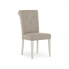 Montreux Soft Grey Uph Chair - Pebble Grey Fabric (Pair)