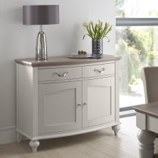 Montreux Grey Washed Oak & Soft Grey Narrow Sideboard