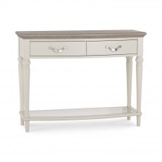 Montreux Grey Washed Oak & Soft Grey Console Table