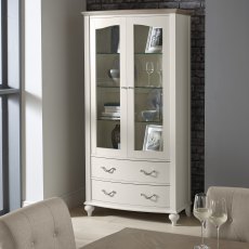 Montreux Grey Washed Oak & Soft Grey Display Cabinet