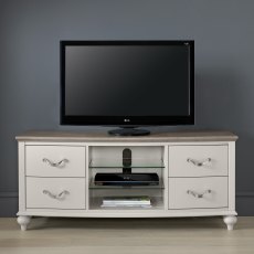 Montreux Grey Washed Oak & Soft Grey Entertainment Unit