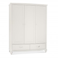 Montreux Soft Grey Triple Wardrobe
