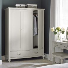 Montreux Soft Grey Triple Wardrobe