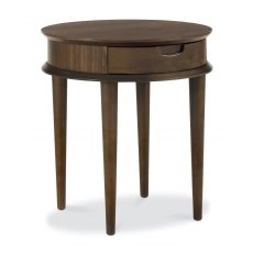 Oslo Walnut Lamp Table With Drawer