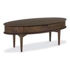 Oslo Walnut Coffee Table With Drawer