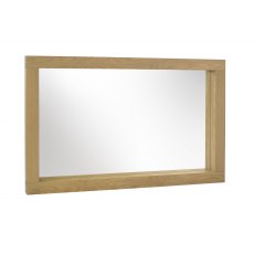 Turin Light Oak Landscape Mirror