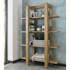 Turin Light Oak Open Shelf Unit