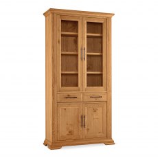 Belgrave Rustic Oak Display Cabinet
