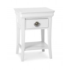 Chantilly White 1 Drawer Nightstand