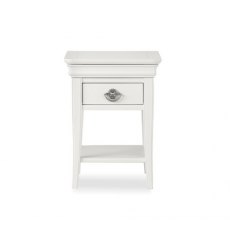 Chantilly White 1 Drawer Nightstand