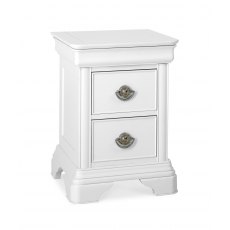 Chantilly White 2 Drawer Nightstand