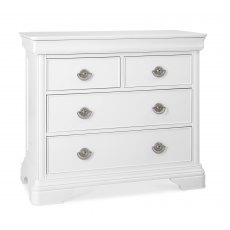 Chantilly White 2+2 Drawer Chest