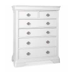 Chantilly White 2+4 Drw Chest