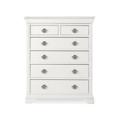 Chantilly White 2+4 Drw Chest