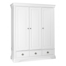 Chantilly White Triple Wardrobe