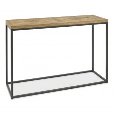 Indus Rustic Oak Console Table