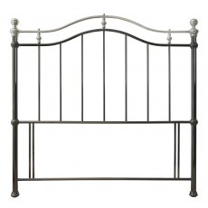 Chloe Black & Shiny Nickel Headboard Small Double 122cm