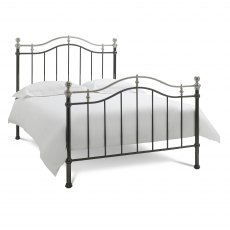 Chloe Black & Shiny Nickel Bedstead King 150cm