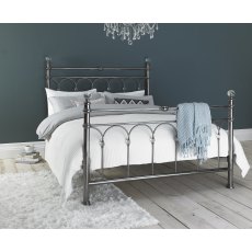 Krystal Antique Nickel Bedstead King 150cm