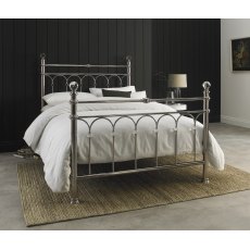 Krystal Shiny Nickel Bedstead Double 135cm