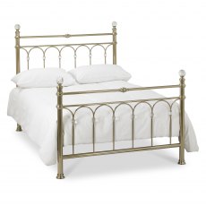 Krystal Champagne Brass Bedstead King 150cm