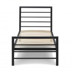 Urban Matt Black Bedstead Single 90cm