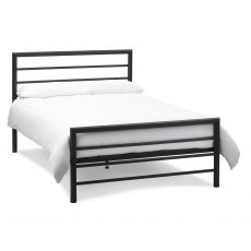 Urban Matt Black Bedstead King 150cm