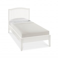 Ashby White Slatted Bedstead Single 90cm