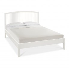 Ashby White Slatted Bedstead Double 135cm