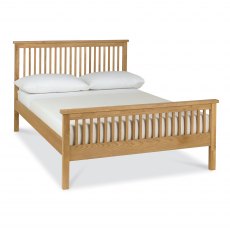 Atlanta Oak High Footend Bedstead King 150cm