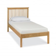 Atlanta Oak Low Footend Bedstead Single 90cm