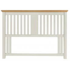 Hampstead Soft Grey & Pale Oak Headboard Slatted Double 135cm